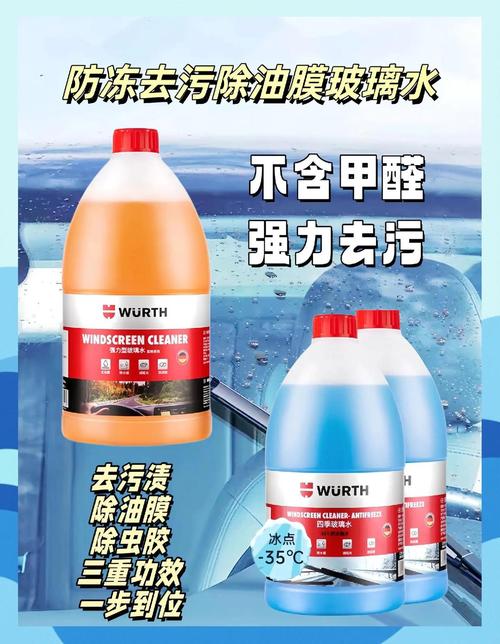 伍爾特玻璃水——冬季防凍，夏季去油膜